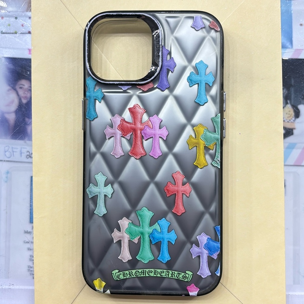 iphone 12 phone case crosses “chrome hearts”